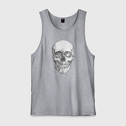 Мужская майка Реалистичный рисунок Черепа