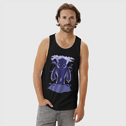 Майка мужская хлопок Медведь гуляет, цвет: черный — фото 2