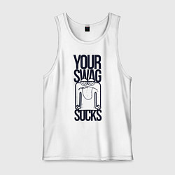 Мужская майка Человечек с высунутым языком