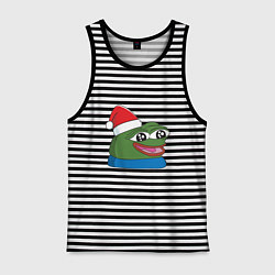 Мужская майка Pepe, pepe happy, Пепе хеппи, pepe happy new year