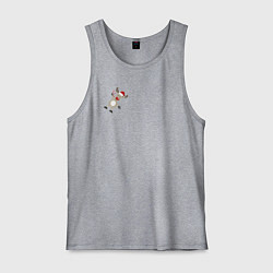 Майка мужская хлопок Новогодний Олень!, цвет: меланж