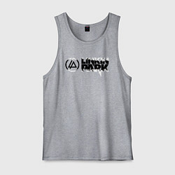 Мужская майка Линкин Парк Лого ЧБ Рок Linkin Park