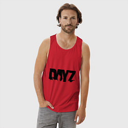 Майка мужская хлопок DayZ, цвет: красный — фото 2