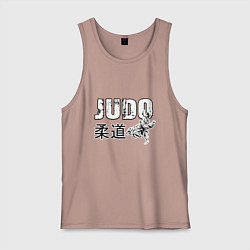 Майка мужская хлопок Style Judo, цвет: пыльно-розовый