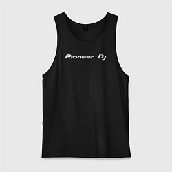 Майка мужская хлопок Pioneer DJ - Logo White, цвет: черный