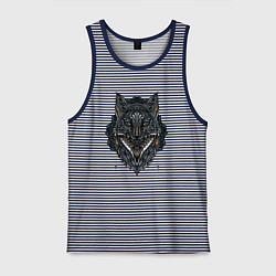 Мужская майка ЭТНИЧЕСКАЯ ЛИСА, АБСТРАКЦИЯ