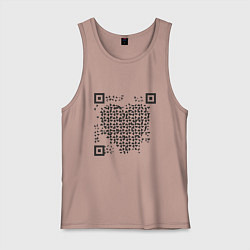 Мужская майка QR Love