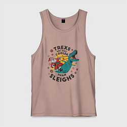 Мужская майка T-Rex Christmas