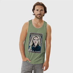 Майка мужская хлопок ЦИРИ НЕТФЛИКС, цвет: авокадо — фото 2