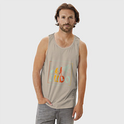 Майка мужская хлопок Judo Warriors, цвет: миндальный — фото 2