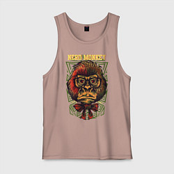 Мужская майка Обезьяна ботан