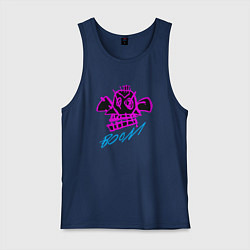 Майка мужская хлопок Аркейн 06, цвет: тёмно-синий