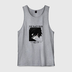 Майка мужская хлопок Хвост Феи Fairy Tail, Зереф Zeref, цвет: меланж