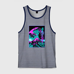 Мужская майка НЕОНОВАЯ ВОЛНА, ЯПОНИЯ, ФУДЗИЯМА JAPAN NEON