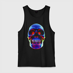 Мужская майка Cool neon skull