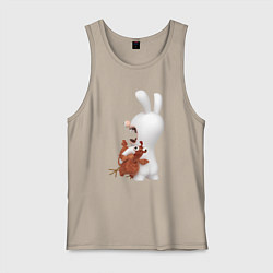 Мужская майка Бешеный кролик и курица