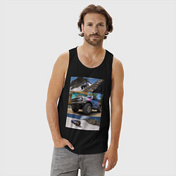 Майка мужская хлопок FORZA HORIZON 5 BRONCO, цвет: черный — фото 2