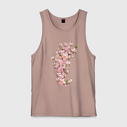 Мужская майка Весна Цветущая сакура Japan