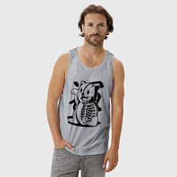 Майка мужская хлопок Вот такая кошечка!, цвет: меланж — фото 2