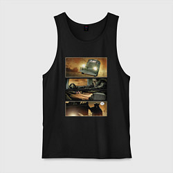 Майка мужская хлопок Comics Jeepers Creepers, цвет: черный