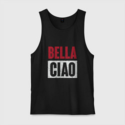 Майка мужская хлопок Style Bella Ciao, цвет: черный