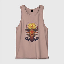 Майка мужская хлопок Новое просветление, цвет: пыльно-розовый