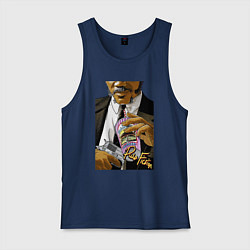 Майка мужская хлопок Samuel, цвет: тёмно-синий