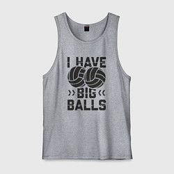 Майка мужская хлопок Big Balls, цвет: меланж