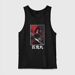 Майка мужская хлопок Взгляд Хяккимару, цвет: черный