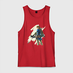 Майка мужская хлопок Link с луком, цвет: красный