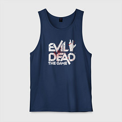 Майка мужская хлопок Logo Evil Dead in the blood, цвет: тёмно-синий