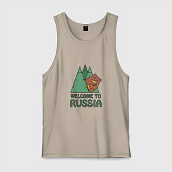 Мужская майка Welcome - Russia