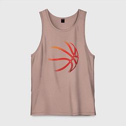 Мужская майка Баскетбольный мяч оранж