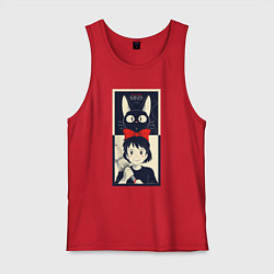 Майка мужская хлопок Kiki Service, цвет: красный