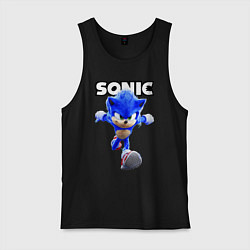 Майка мужская хлопок Sonic the Hedgehog 2022, цвет: черный