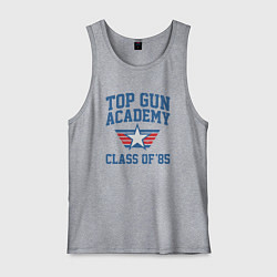 Майка мужская хлопок TOP GUN Academy Class of 85, цвет: меланж