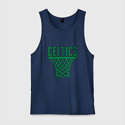 Майка мужская хлопок Celtics Dunk, цвет: тёмно-синий