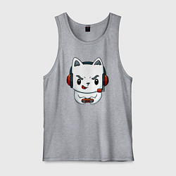 Мужская майка Кот игроман The cat is a gambler