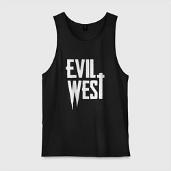 Мужская майка Evil west logo