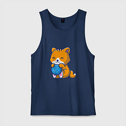 Мужская майка Рыженький котик