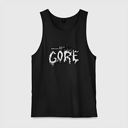 Майка мужская хлопок Лучше гор может быть только gore, цвет: черный