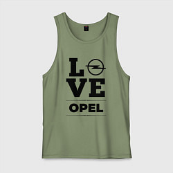 Майка мужская хлопок Opel Love Classic, цвет: авокадо