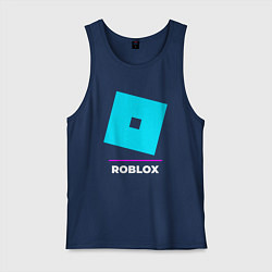 Мужская майка Символ Roblox в неоновых цветах