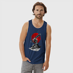Майка мужская хлопок Guts the Black Swordsman, цвет: тёмно-синий — фото 2