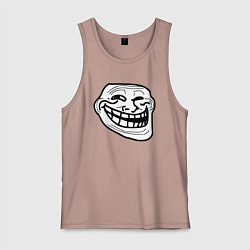 Мужская майка Тролльфейс улыбается мем