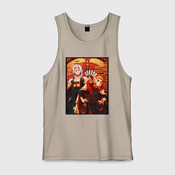 Мужская майка Тенген и Ренгоку красивые - Клинок рассекающий дем