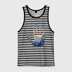 Мужская майка Отпечаток ладони Кратоса