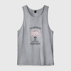 Мужская майка I Overthink Everything