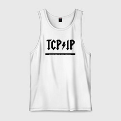 Мужская майка TCPIP Connecting people since 1972