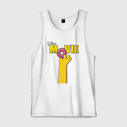 Майка мужская хлопок The Simpsons Movie, цвет: белый